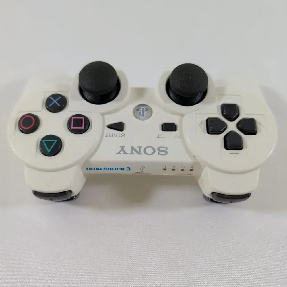 Genuine Sony PS3 DualShock 3 Wireless Controller Ceramic White CECHZC2U Untested